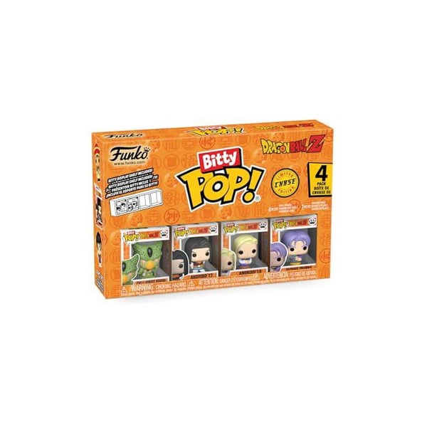 Figur - Funko - Bitty Pop! DBZ - Frieza 100% Slutgiltig Form - Super Saiyan Goku - Mini-Figur Mystär