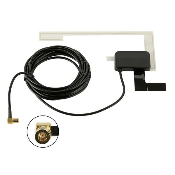 Antenner på glas DAB+ SMB(f) fantomström 12V