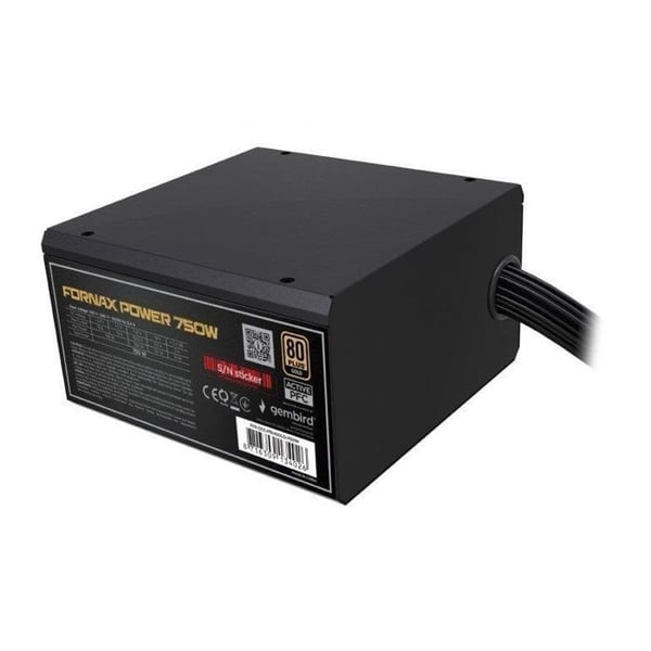 Gembird - CCC-PSUBRONZE-750W - Fornax Power 750W nätaggregat med aktiv PFC, 12 cm fläkt, 80+ bronsefärgad låda Gembird - CCC-PSUBRONZE-750W - Fornax Power 750W nätaggregat med aktiv PFC, 12 cm fläkt, 80+ bronsefärgad låda