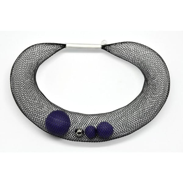 Elena Valenti - Halsband Ciambella Grande - Nät och lila polymer
