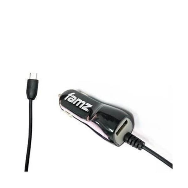 Bil laddare micro-USB 1200 mAh Svart