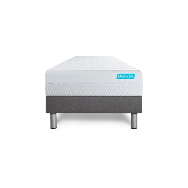 Sängpaket sängram madrass 90x200 Biocare Minnesskum - BODY CARE - Utjämnad - Grå