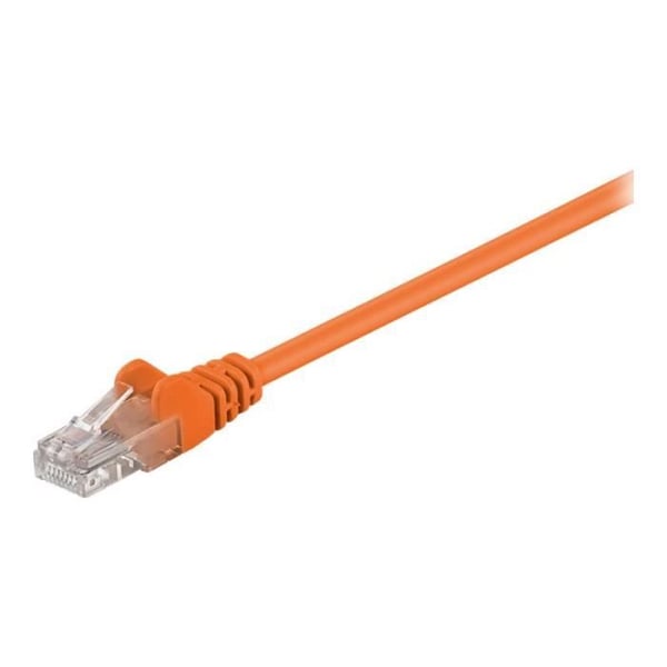 Cordon de raccordement CAT 5e - GOOBAY - 5m - UTP - Orange