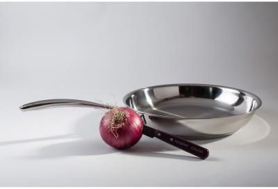 Kockens stekpanna i obestruket rostfritt stål - D: 28 cm - slät (utan lock)