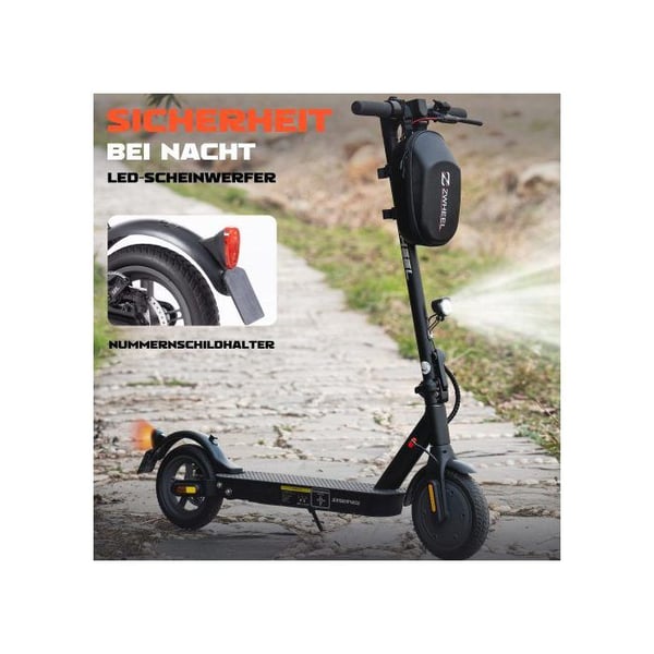 El-scooter til børn - Leawin - Motor 350w - Rækkevidde 30KM - Max 20KM/H - sort