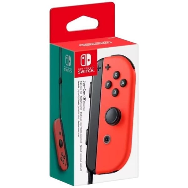 Neonpunainen oikea Joy-Con-ohjain Nintendo Switchille