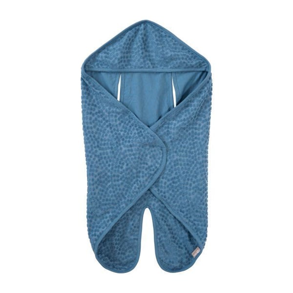 Inbjudande Inpakning ROBA - Snäckor - Oeko-Tex Bomull - Babyfilt med Sprickor - Prickigt Mönster - Indigo Blå