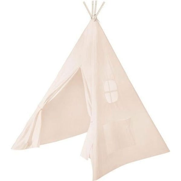 ROBA indiskt tält för barn - Slitstark canvas tipi - Beige canvas - Från 3 år