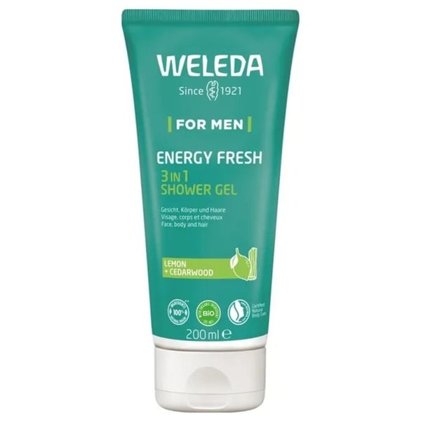 Weleda Homme Gel Dusch Energy Fresh Dynamiserande 3 i 1 200 ml