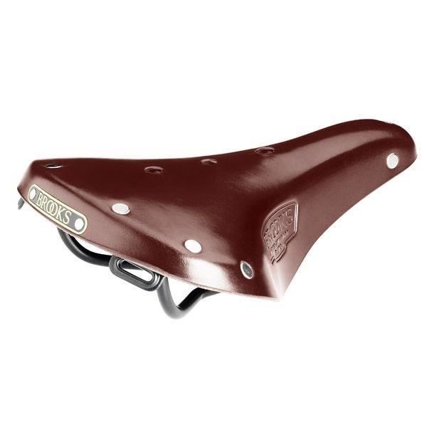 BROOKS B17 S Classic cykelsadel - Brun - Dam - Nitar i rostfritt stål - Sadelskenor i stål