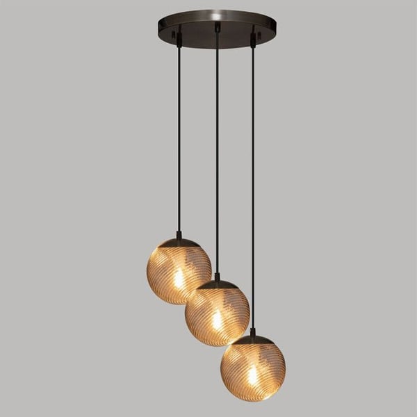 "Natt" taklampa i glas & guldmetall Diameter 15 cm från Atmosphera