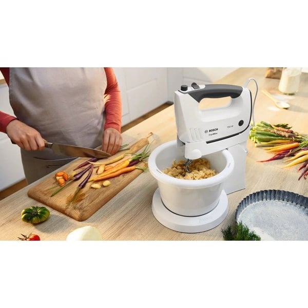 Mixerskål - BOSCH - ErgoMixx MFQ37490 - 750 W - SoftTouch-handtag - 5 hastigheter + Turbo