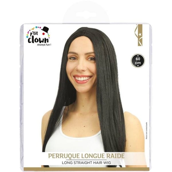 Peruk kvinna - CINDY - lång rak - Svart