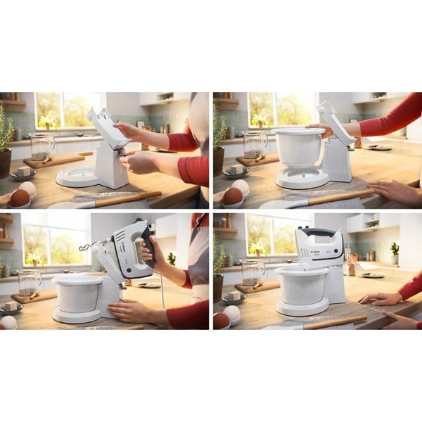 Mixerskål - BOSCH - ErgoMixx MFQ37490 - 750 W - SoftTouch-handtag - 5 hastigheter + Turbo