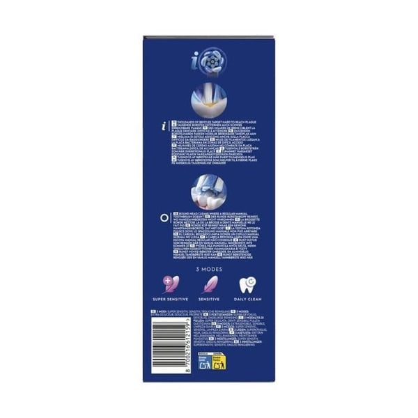Elektrisk tandbørste - ORAL-B - iO2 - Sort - 3 børstemoduser - 2 minutters timer