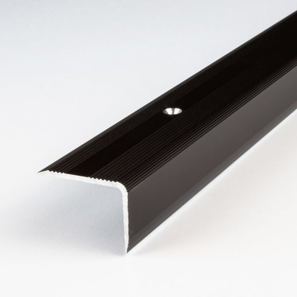 Nedergav Alu Mörkbrons L 30 mm H 22 mm Lång 1000mm Att skruva 1 styck