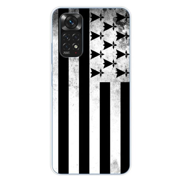 Silikonskal - Kompatibel med Xiaomi Redmi Note 11 4G - design med Bretagneflagga