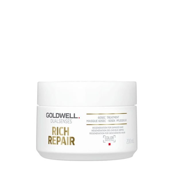 Mask - GOLDWELL - Dualsenses Rich Repair - 200ml - Skadat hår - Snabb renovering