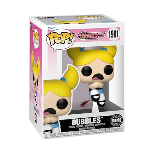 Figur - Funko Pop! - Bubbles - The Powerpuff Girls - 9,5 cm - Kvalitetsvinyl - Idealisk present
