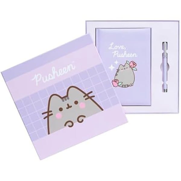 Anteckningsblock A5 - GRUPO ERIK - Pusheen - 192 Sidor - Penna Ingår - Hårda Omslag