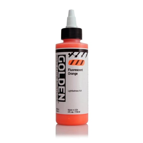 Golden - Encre Akryl Hög Flöde Golden V 119ml Orange Fluorescent