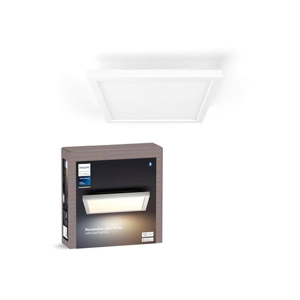 Stemnings LED-panel - Philips Hue - 30x30 cm - 3750 lumen - Hvid - Fjernbetjening inkluderet