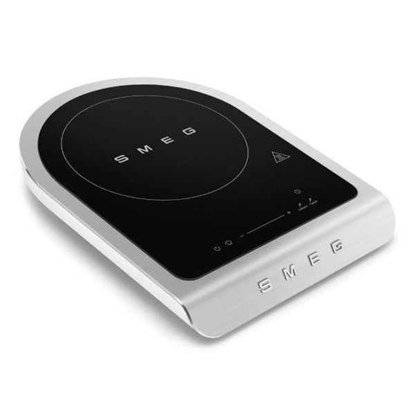 SMEG Bärbar induktionsspis Vit