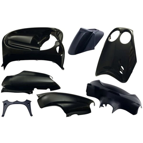 Motorcykelställ - Edge - 7 delar - Mörkmetallisk - Kompatibilitet Yamaha Neo