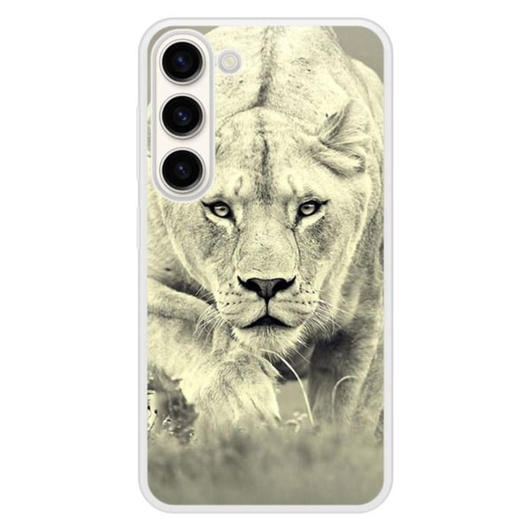 Förstärkt silikonhölje med tryck, kompatibel med Samsung Galaxy S23 Lionne