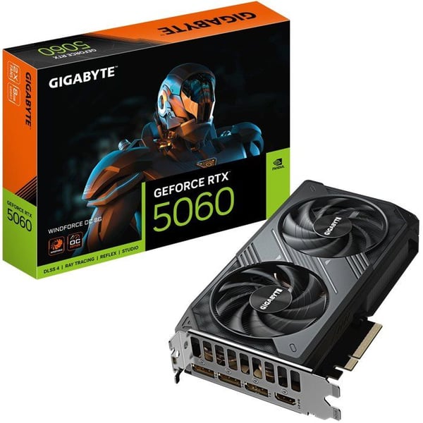 GIGABYTE - WF2 - Grafikkort - NVIDIA RTX 5060 OC - 8 Go