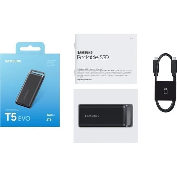 SAMSUNG Extern SSD T5 Evo 2 TB MU-PH2T0S/EU