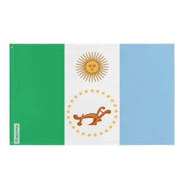 Chaco Flagga – 192 x 288 cm – Hållbar Polyester – 2 Metallöglor – Inomhus / Utomhus – Pixelforma