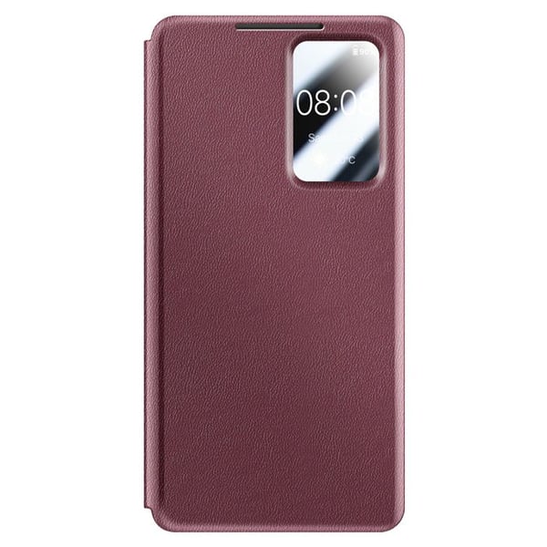 Fodral för Galaxy S26 Ultra med Smart View-fönster och kortfack Bordeaux
