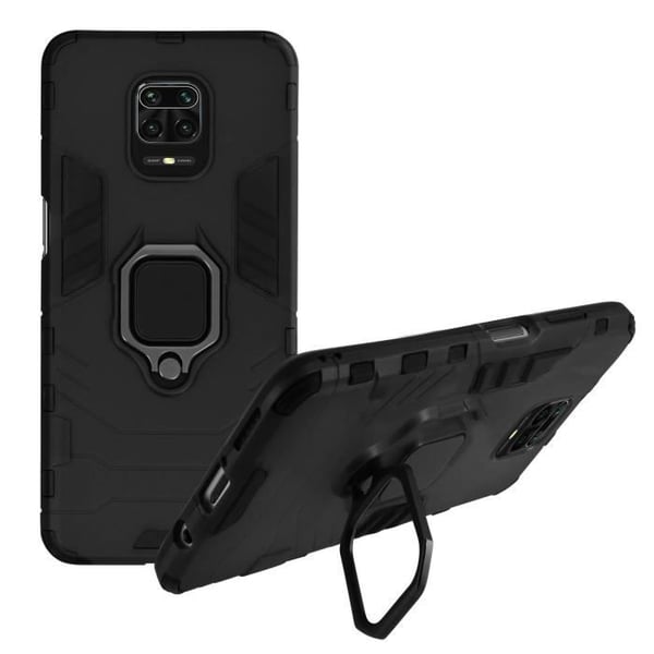 Coque Antichock - AVIZAR - Xiaomi Redmi Note 9 Pro Max/9 Pro/9S - Hållring - Svart