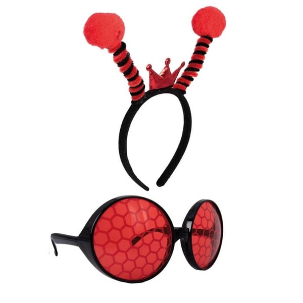Set glasögon och hårband - LILLA CLOWN - LILLA CLOWN 24268 - Röd - Vuxen - Karneval/Halloween