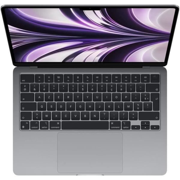 Apple - 13,6" MacBook Air M2 - 8GB RAM - 256GB lagring - Space Grey - AZERTY - Begagnad - Bra skick