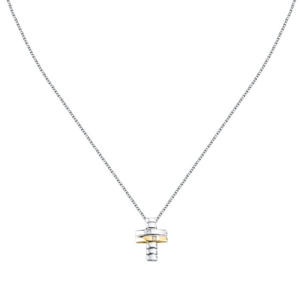 Halsband i återvunnen 925/1000 silver och diamant - SAYE02
