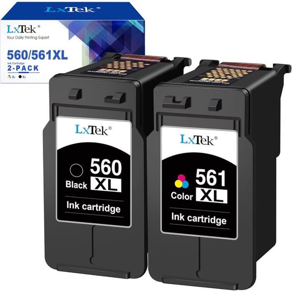 Ersättningsbläckpatroner - EDILIX - 560XL - 561XL - Svart - Trikolor - 750 sidor per svart patron