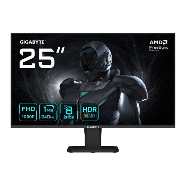 LED-skärm 24,5 tum - GIGABYTE - GS25F2A - 240 Hz - Full HD - 1 ms