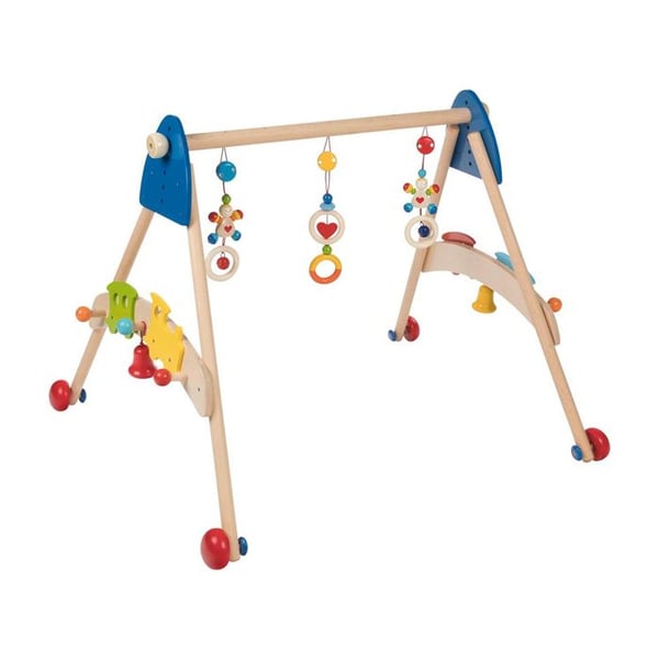 Väckelse lärande & ramsor - GOKI - Trein - Trä - Blå - 63x55x53 cm