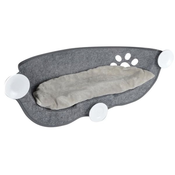 Fönsterhängmatta för Katt "Filt" 67cm Grå