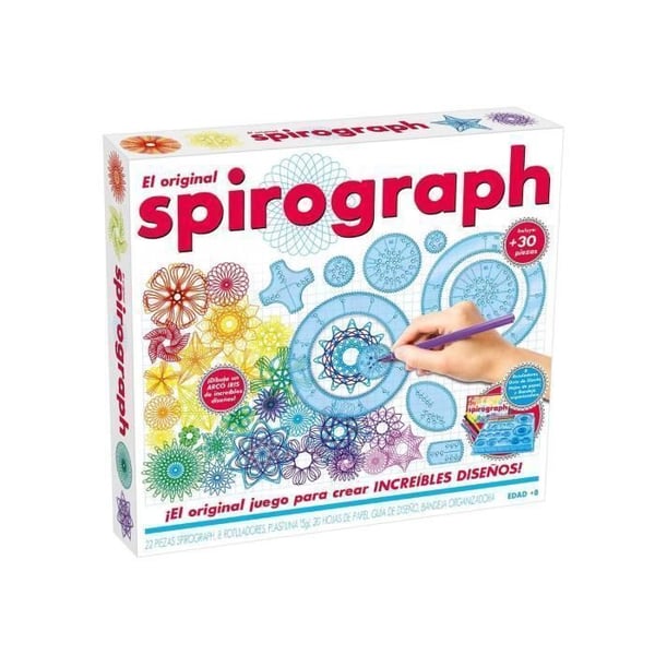 Spirograph - Spirograph Original: Spirograph for Children 8 Years | Ritsats för barn | Mandala barn | Junior Spirograf | 30 stycken |