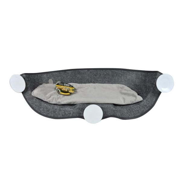 Fönsterhängmatta för Katt "Filt" 67cm Grå