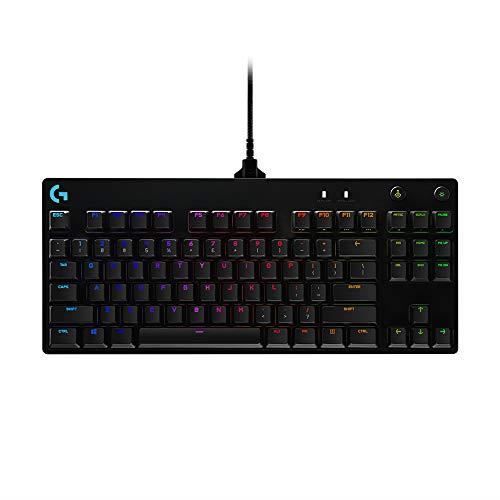 LOGITECH G - Professionellt mekaniskt gamingtangentbord, ultrabärbar design utan numeriskt tangentbord, avtagbar Micro-USB-kabel - Svart