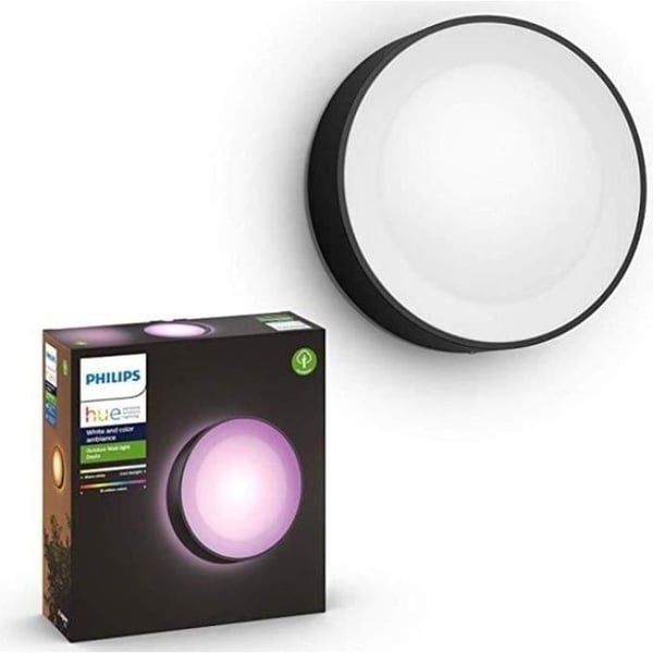 PHILIPS Hue White and Color Ambiance Daylo vägglampa - 15 W - Svart