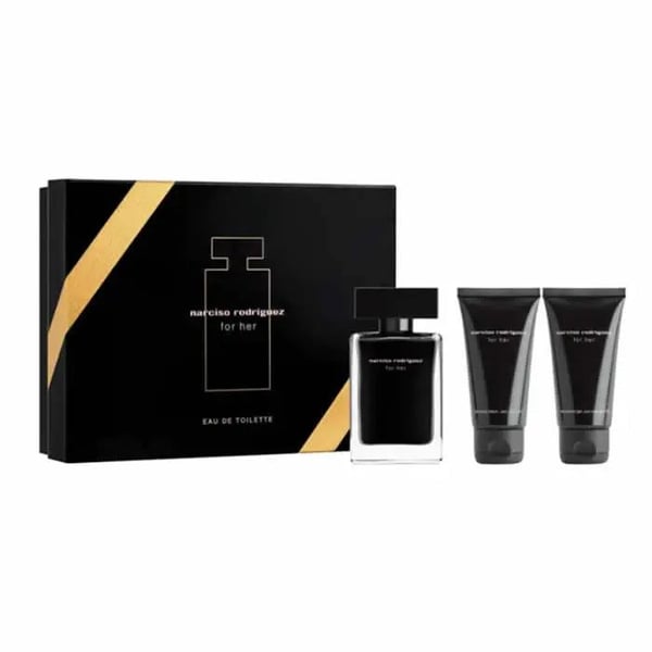 Narciso Rodriguez For Her Eau De Toilette Spray 50ml Sæt 3 Stykker