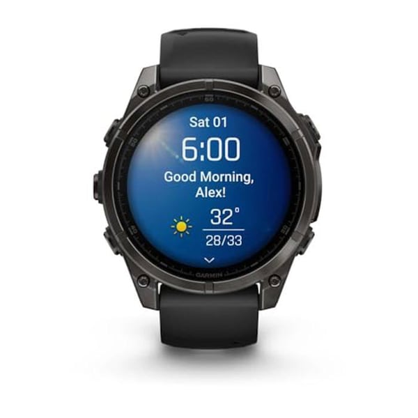 Smartklocka - Garmin - Fenix 8 - 47 mm - AMOLED - Saphir - Batteritid 18 dagar