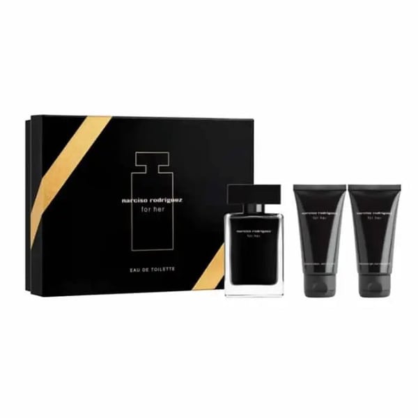 Narciso Rodriguez For Her Eau De Toilette Spray 50ml Sæt 3 Stykker
