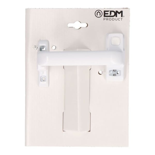 Blister med trycklåsgångjärn - EDM - 6801 - Aluminium - 25x70 mm - Vit