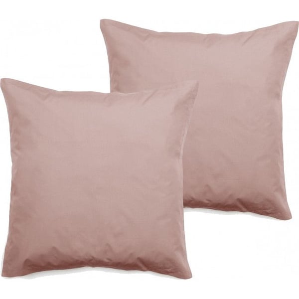 Set med 2 örngott i 100% kammad percale bomull, långfiber 80 trådar/cm² Vent du sud - Rosa - Set med 2 örngott 65 x 65